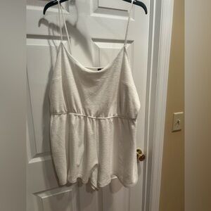 White terry cloth jumper